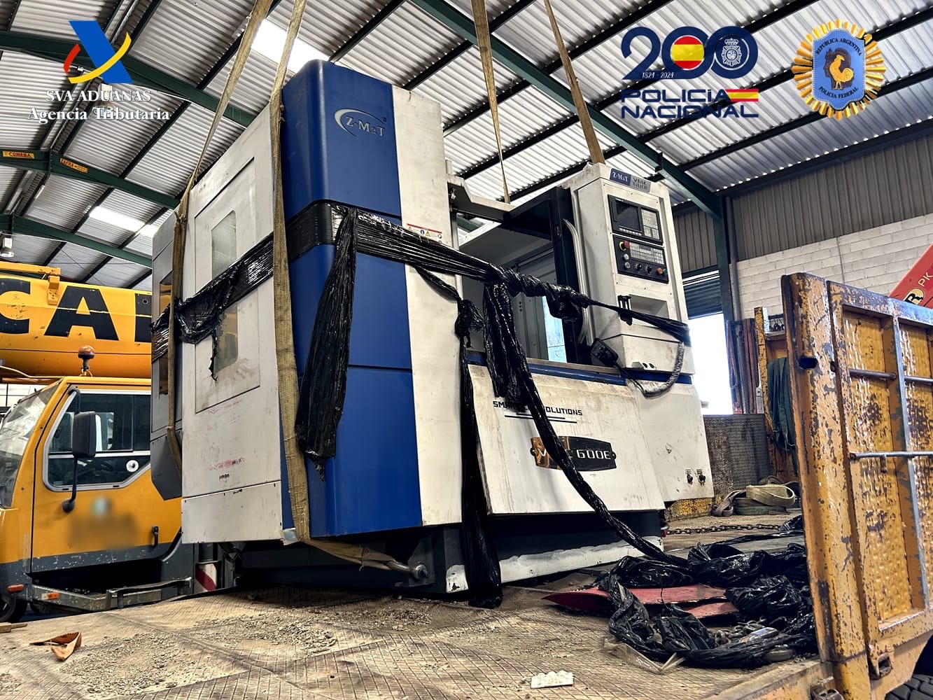 Kokaina ezkutatzen zuen makineria